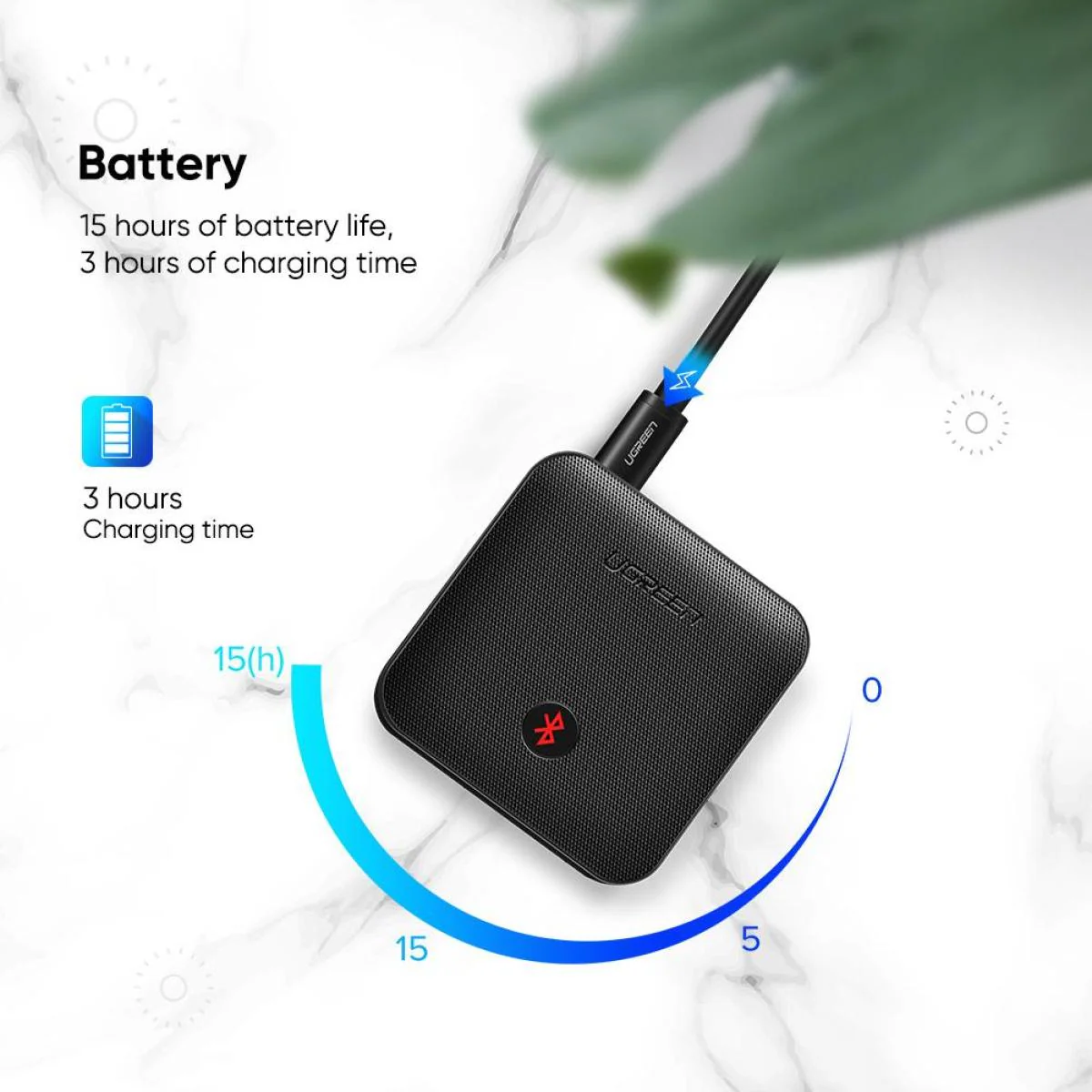 UGREEN CM144 2-in-1 aptX Bluetooth 5.0 Transmitter - Image 3