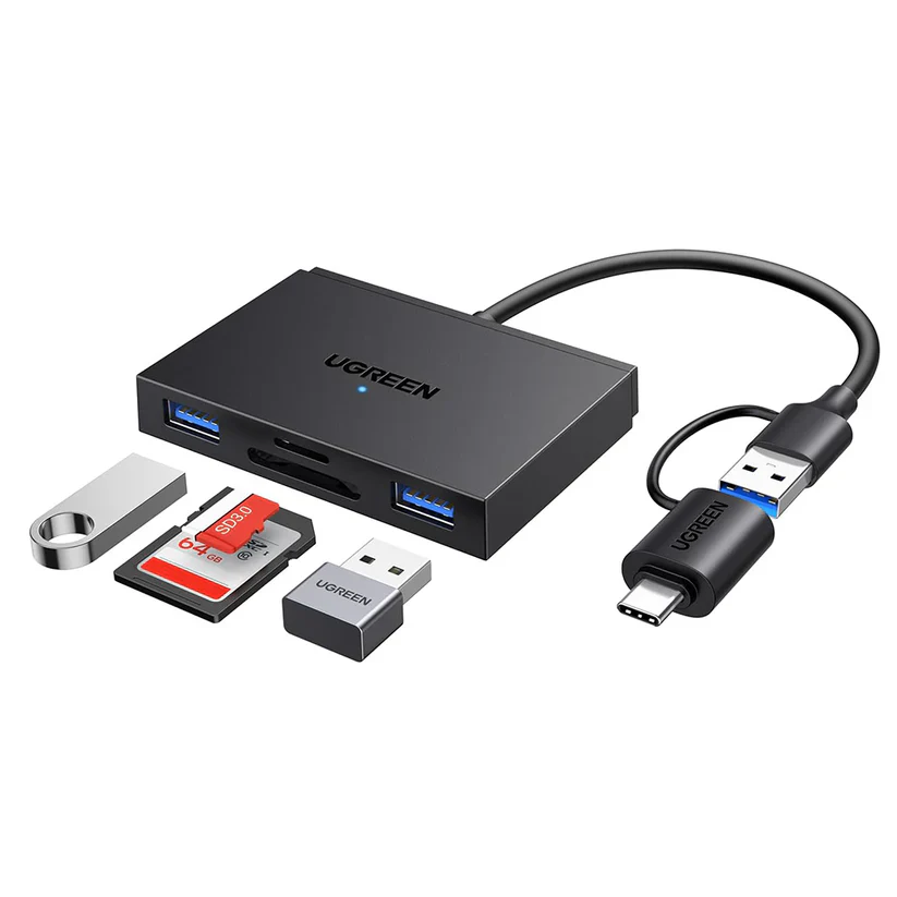 UGREEN CM812 4-in-1 USB-C/USB-A Card Reader - Image 4