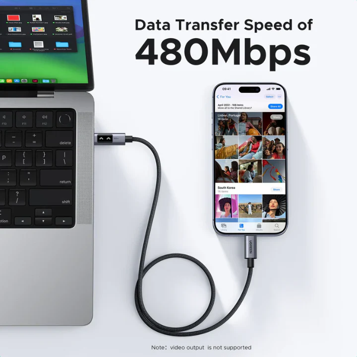 UGREEN L509 Uno USB-C to USB-C PD Fast Charging Cable 5A Max - Image 3