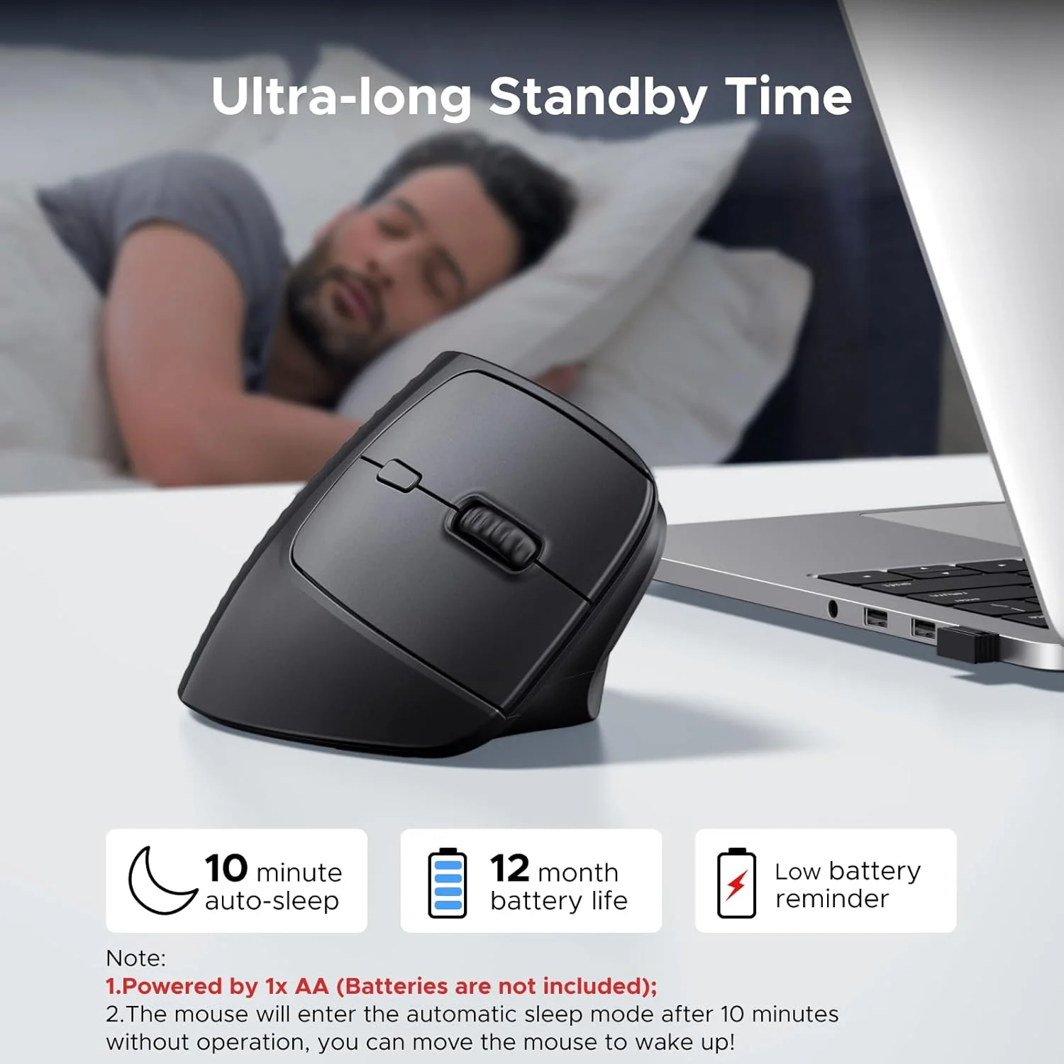 UGREEN M571P Wireless Vertical Mouse - Image 4