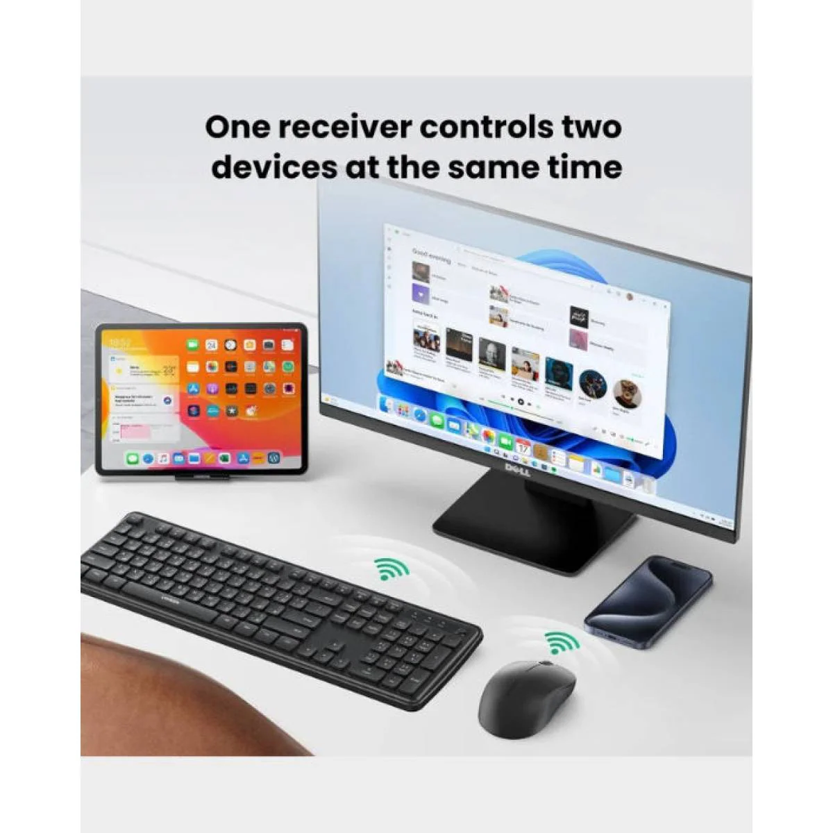 UGREEN MK331 Wireless 2.4G Keyboard & Mouse - Image 4