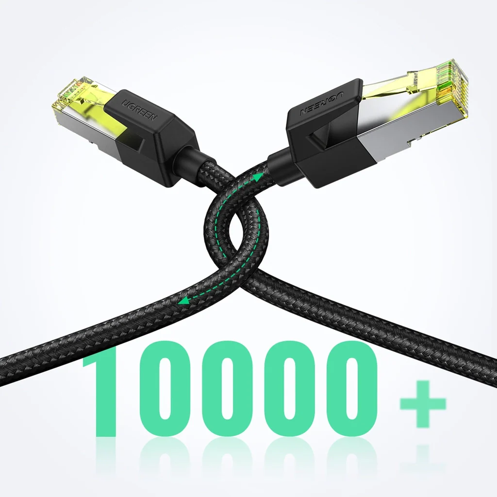 UGREEN NW150 CAT7 Shielded Round Cable with Braided Modular Plugs - Image 2