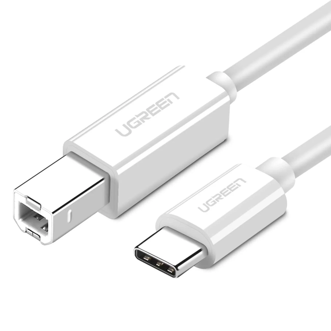 UGREEN US241 USB-C to USB 2.0 Print Cable 1.5m (White) - Image 3