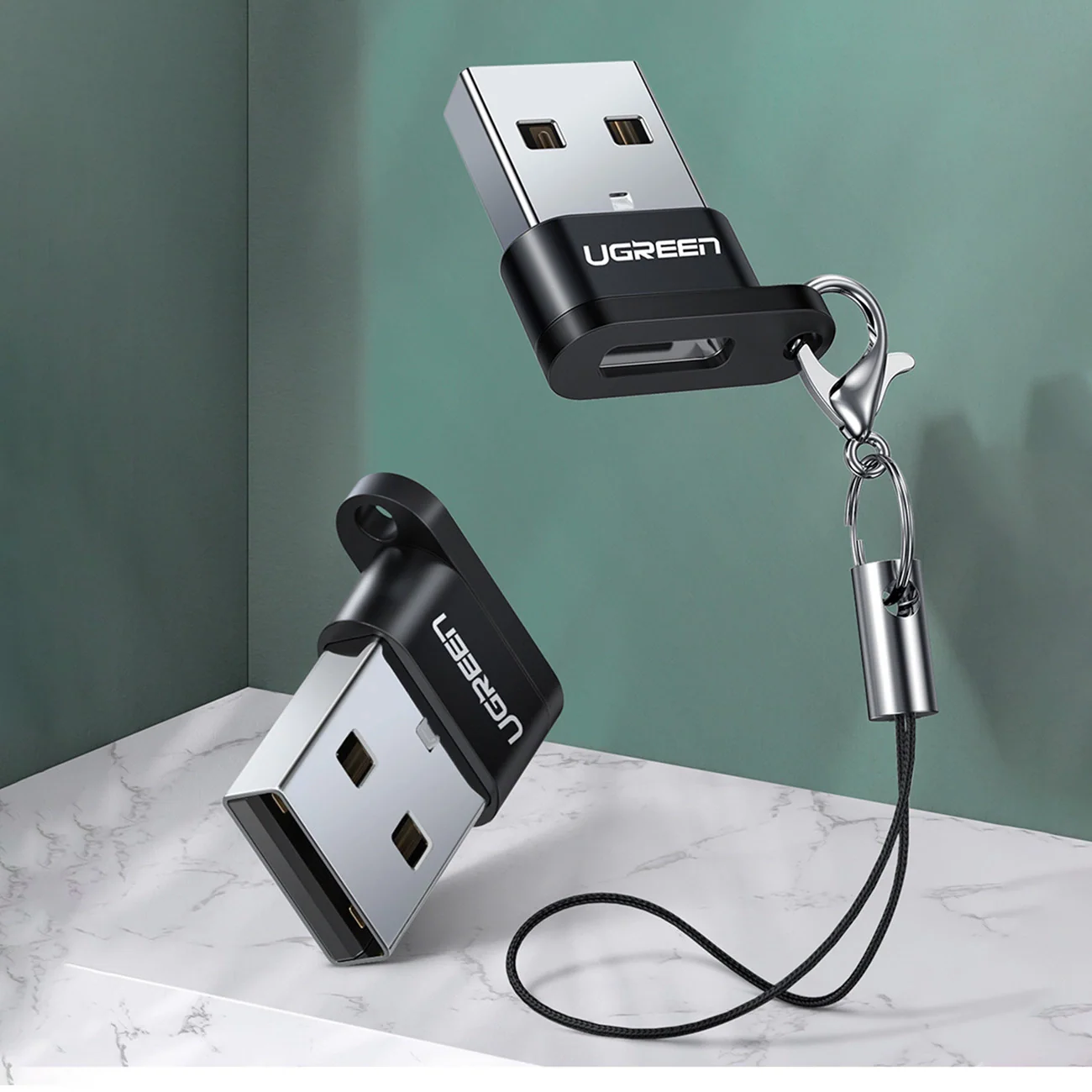 UGREEN US280 USB A Male to USB-C Female Adapter (Black) - Image 3