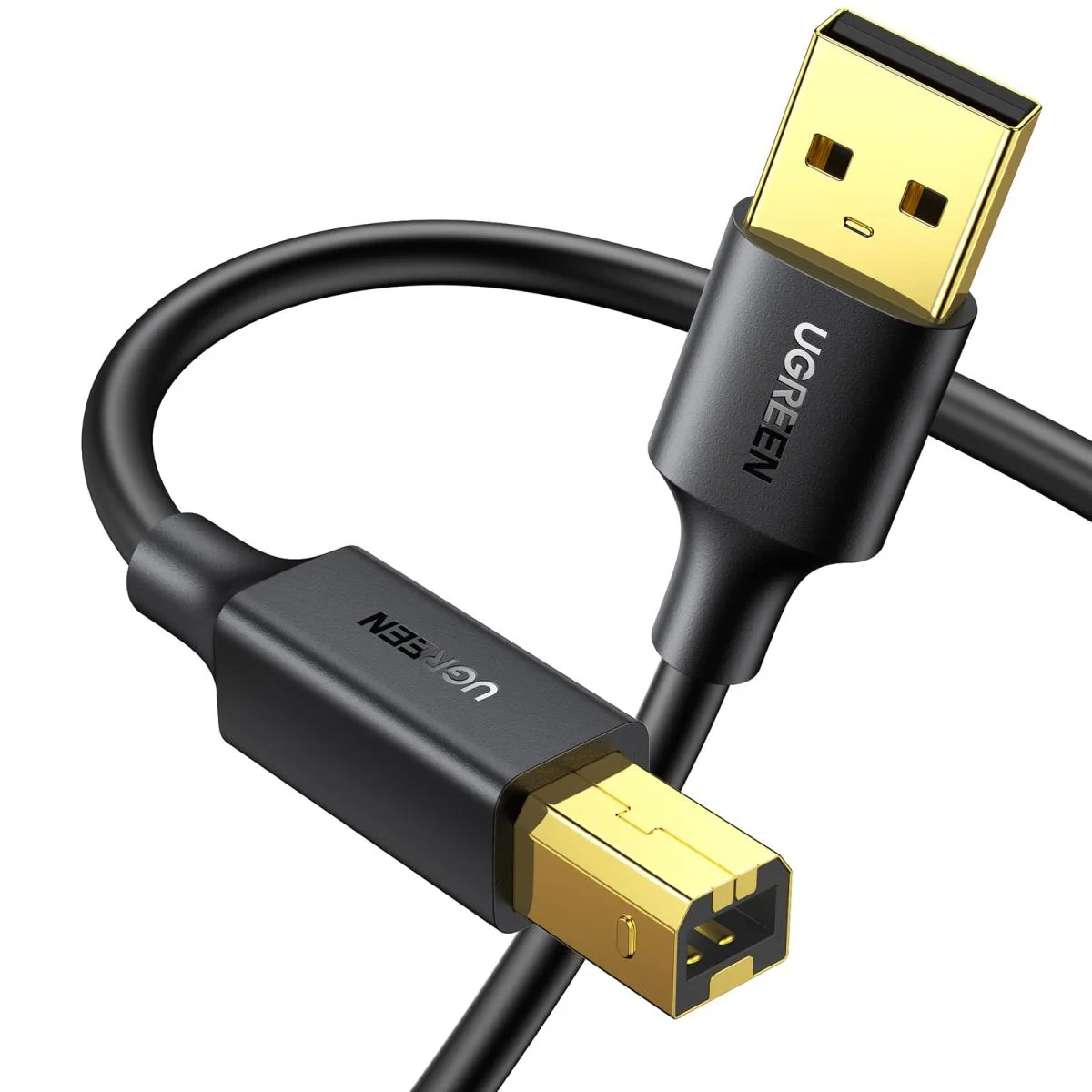 UGREEN USB 2.0 AM to BM Print Cable - Black