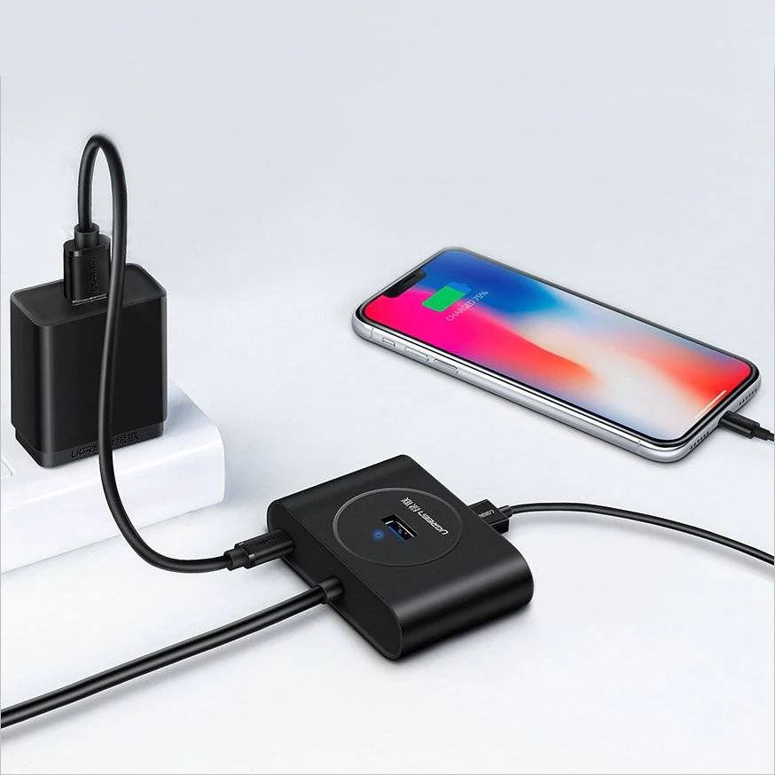UGREEN USB 3.0 Hub 0.5m (Black) - Image 3