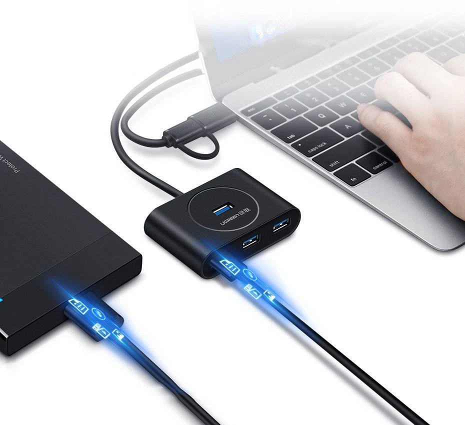 UGREEN USB 3.0 Hub 0.5m (Black) - Image 4