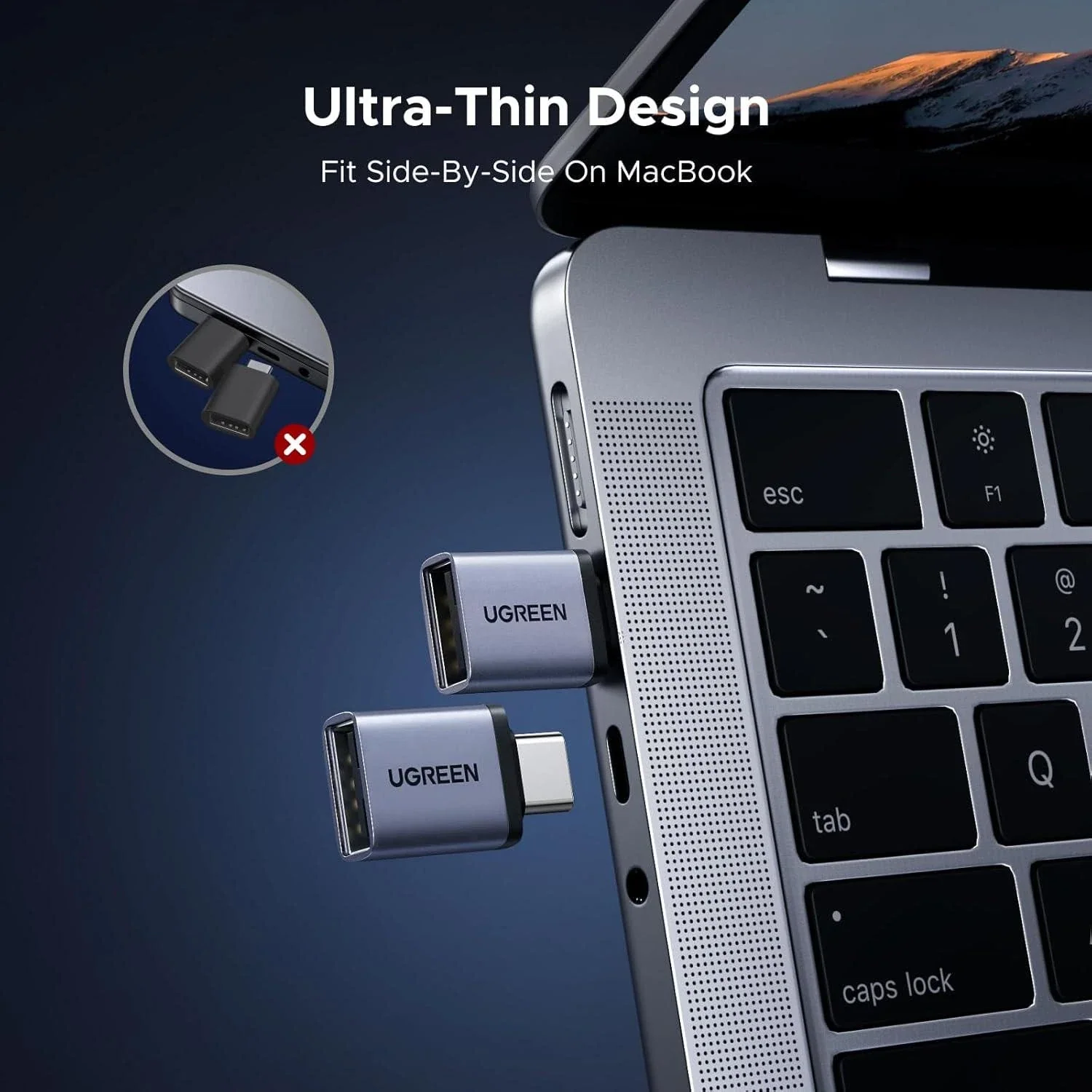 UGREEN USB-C Female to USB-A Male Adapter Set 3-Pack - Image 4