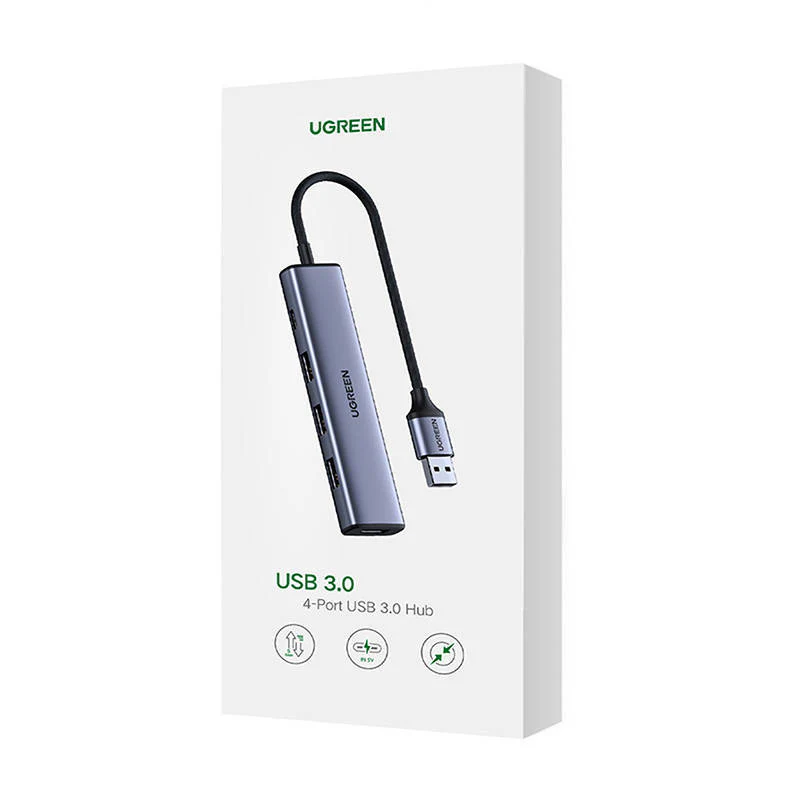 UGREEN USB-C to 2-Port USB-A + 2-Port USB-C Hub Up to 5Gpbs Without Power Port - Image 2