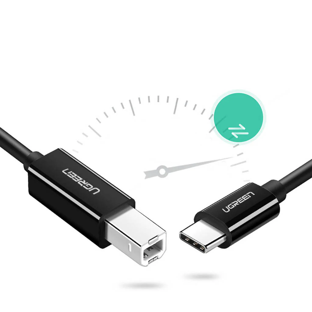 UGREEN USB-C to USB-B 2.0 Printer Cable 2m (Blackļ¼ - Image 3