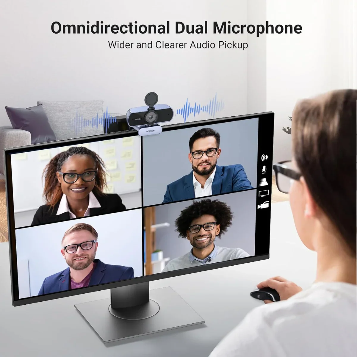 UGREEN CM717 USB Full HD Webcam - Image 2