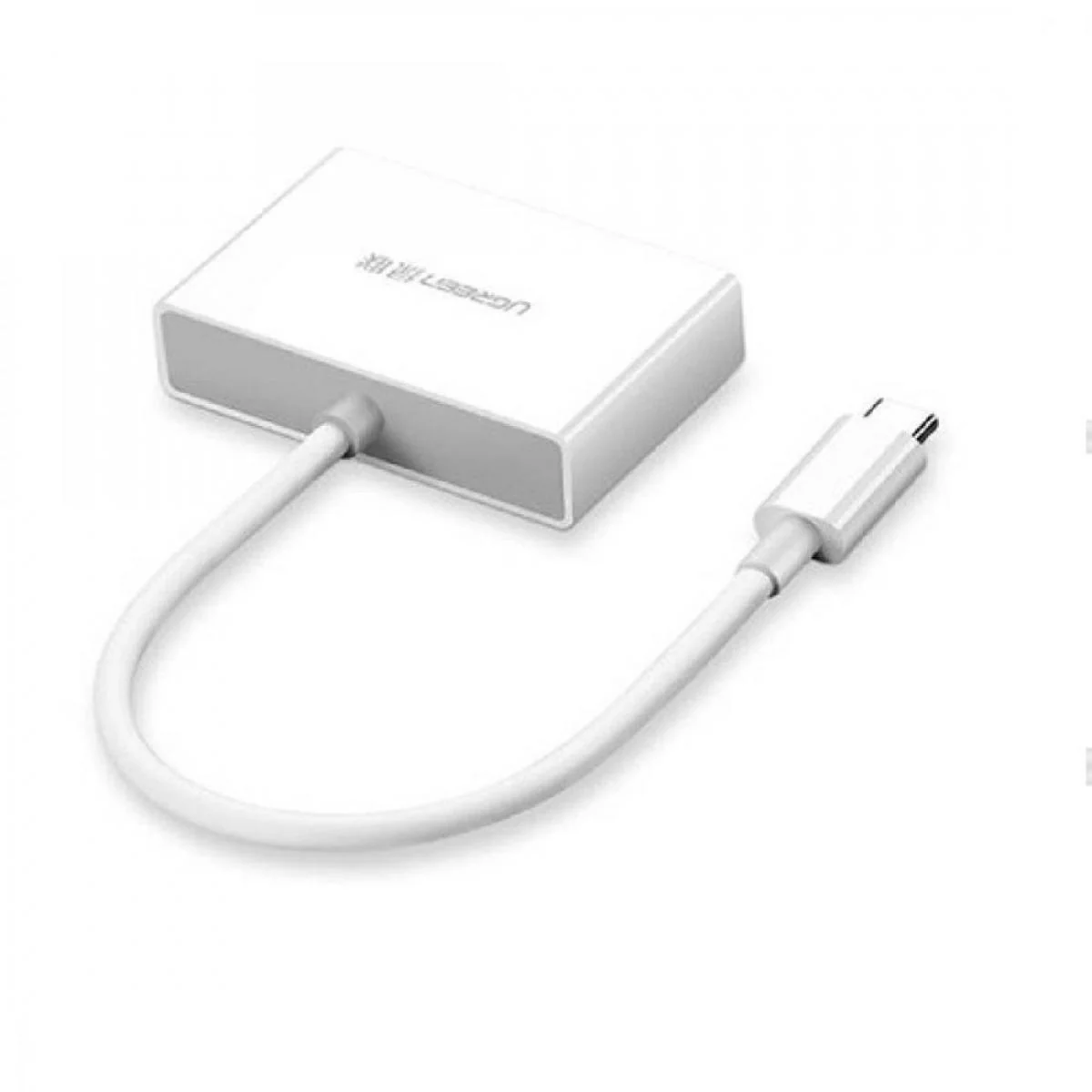 UGREEN USB Type C to HDMI + VGA Converter (White) - Image 2