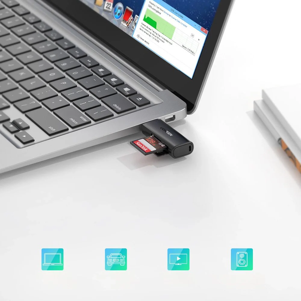 UGREEN USB3.0 TF/SD Card Reader Simultaneous Use - Image 3