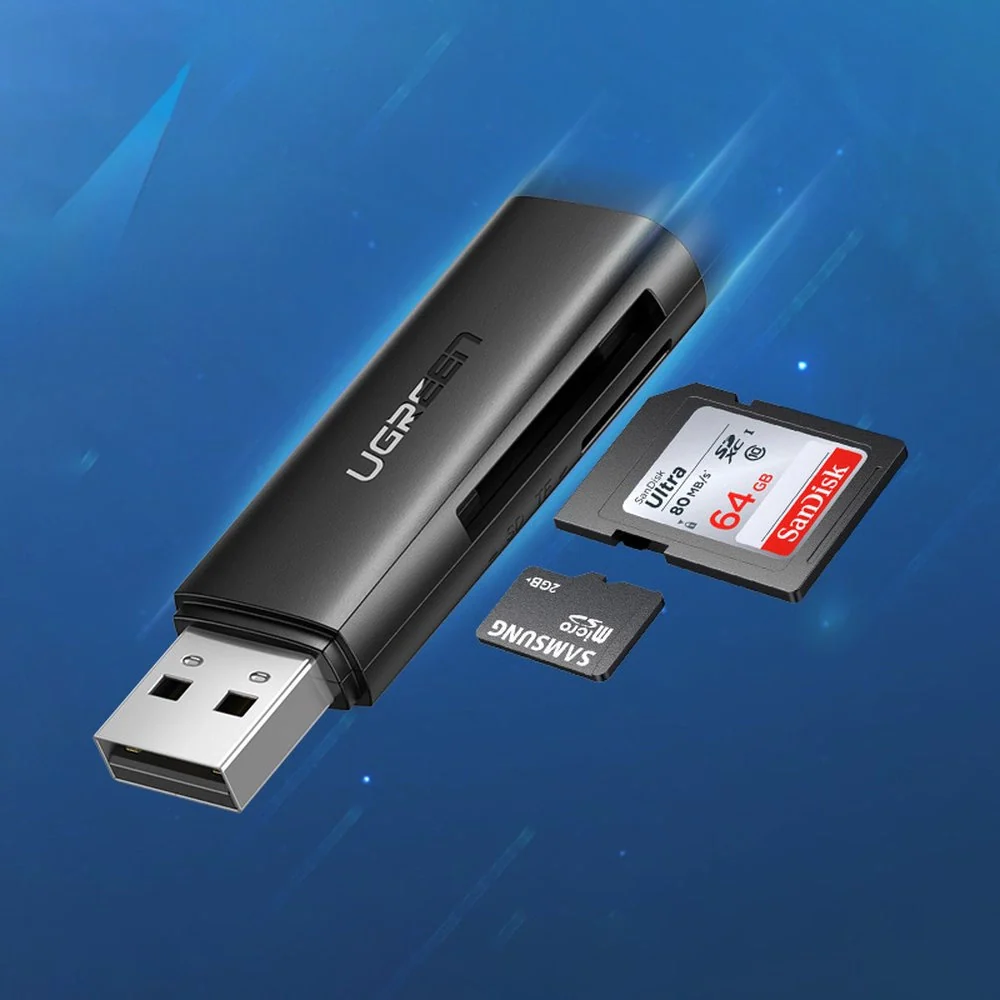 UGREEN USB3.0 TF/SD Card Reader Simultaneous Use - Image 4