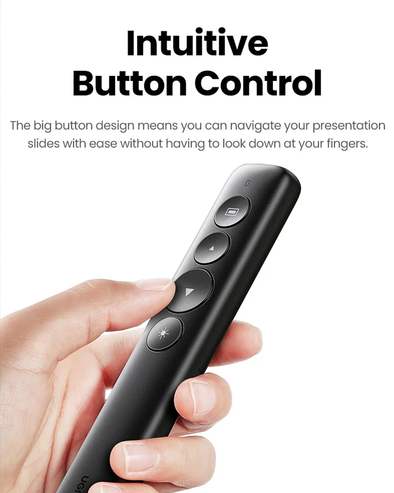 UGREEN Wireless Presenter With a AAA battery  *Control distance: 100 meters; *Laser distance: >200 meters; - Image 5