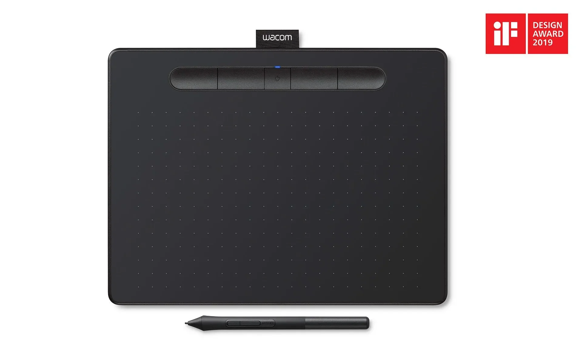 Wacom Intuos M Bluetooth Graphic Tablet Black 2540 Lpi 216 X 135 Mm US