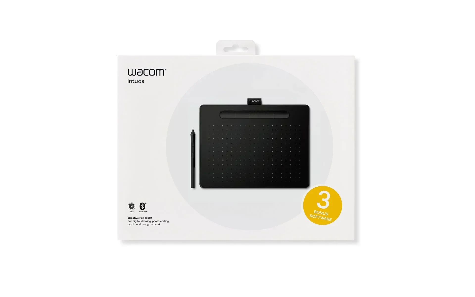 Wacom Intuos M Bluetooth Graphic Tablet Black 2540 Lpi 216 X 135 Mm US - Image 2