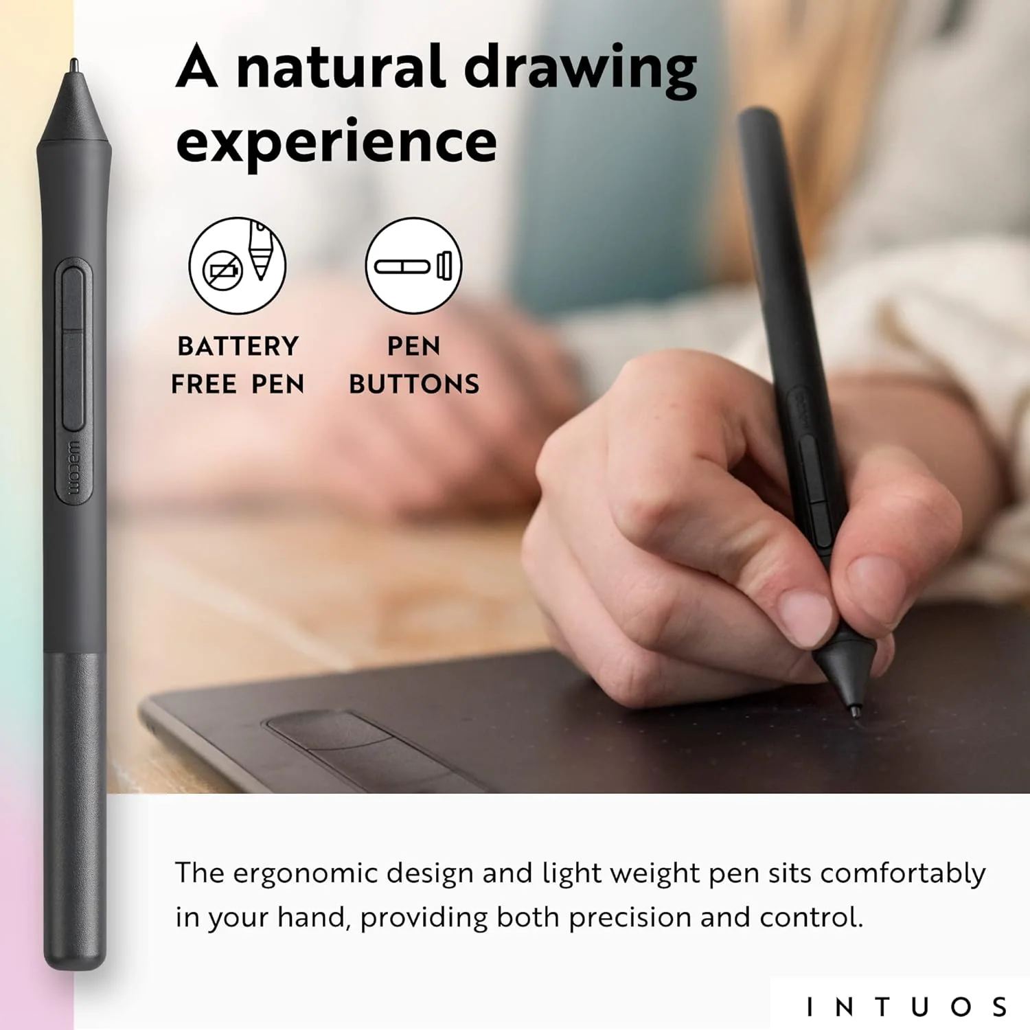 Wacom Intuos Medium Bluetooth Graphics Drawing Tablet Portable For Teachers, Students & Creators - Image 4