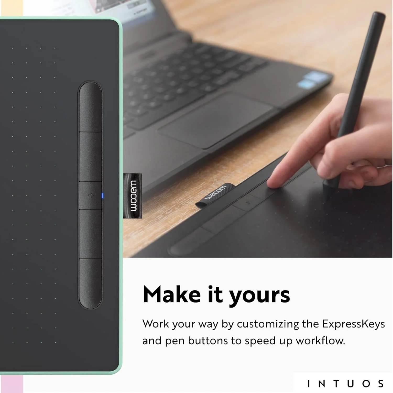 Wacom Intuos Medium Bluetooth Graphics Drawing Tablet Portable For Teachers, Students & Creators - Image 6