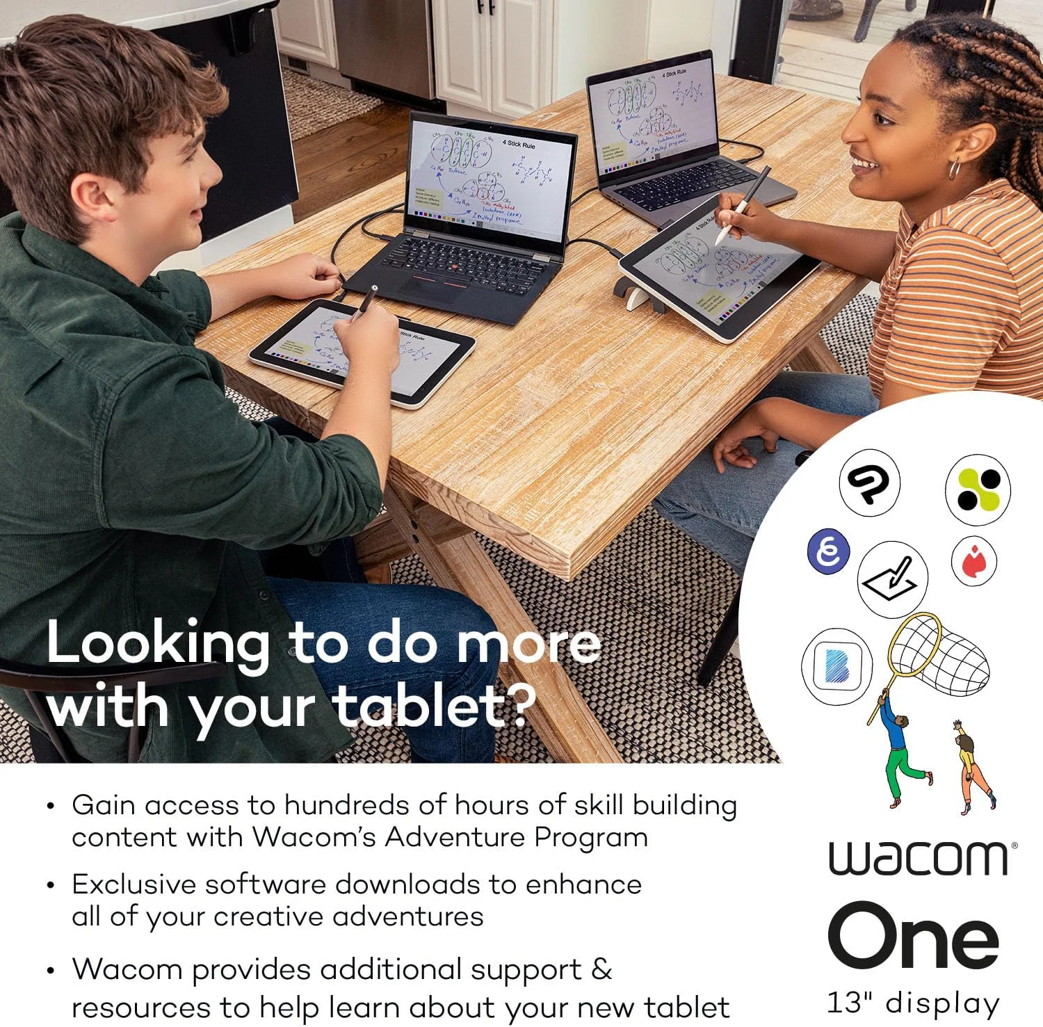 Wacom One 13 (2023) Creative Graphic Tablet 13.3" & UD Pen Tablet Compatible with All OS - Image 4