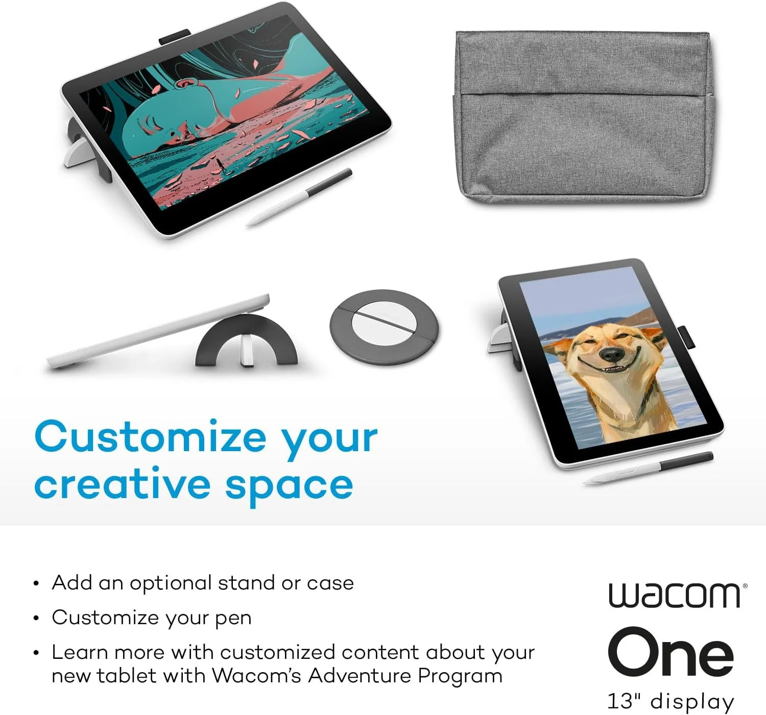 Wacom One 13 (2023) Creative Graphic Tablet 13.3" & UD Pen Tablet Compatible with All OS - Image 5