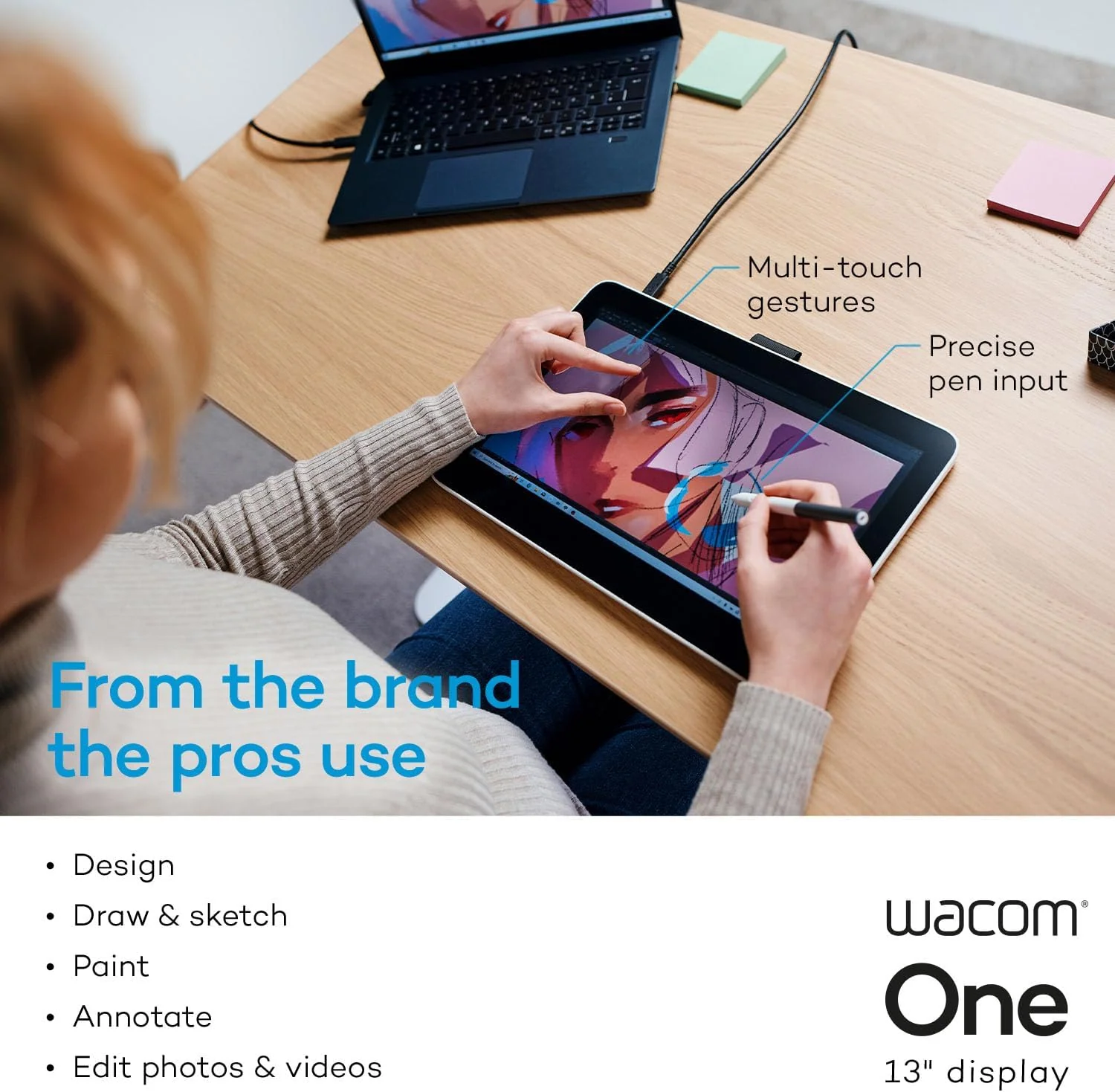 Wacom One 13 (2023) Creative Graphic Tablet 13.3" & UD Pen Tablet Compatible with All OS - Image 7
