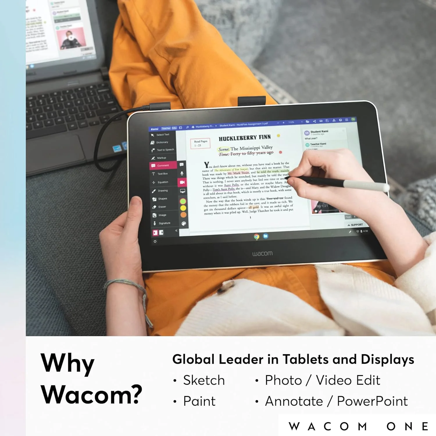 Wacom One 13 Creative Pen Display Drawing Tablet 13.3" - Image 5