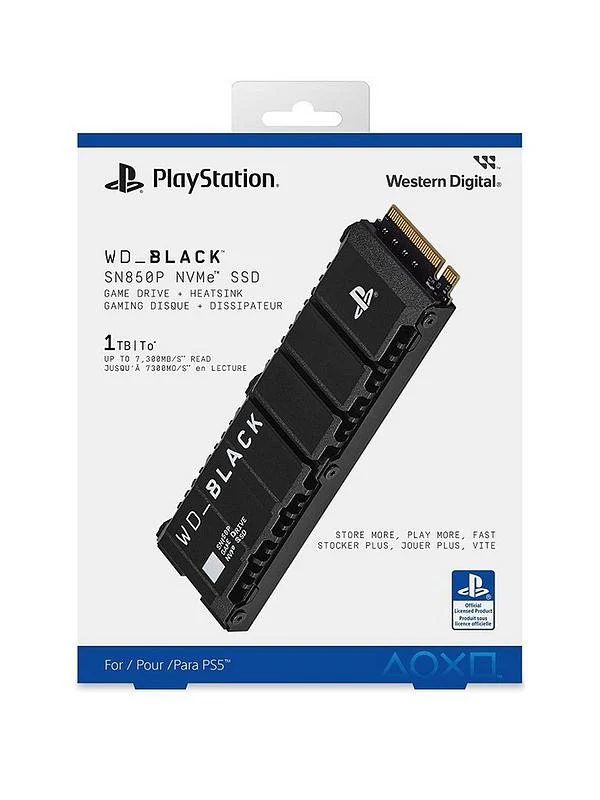 WD Black SN850P 1TB 7300MB/s NVMe SSD with Heatsink