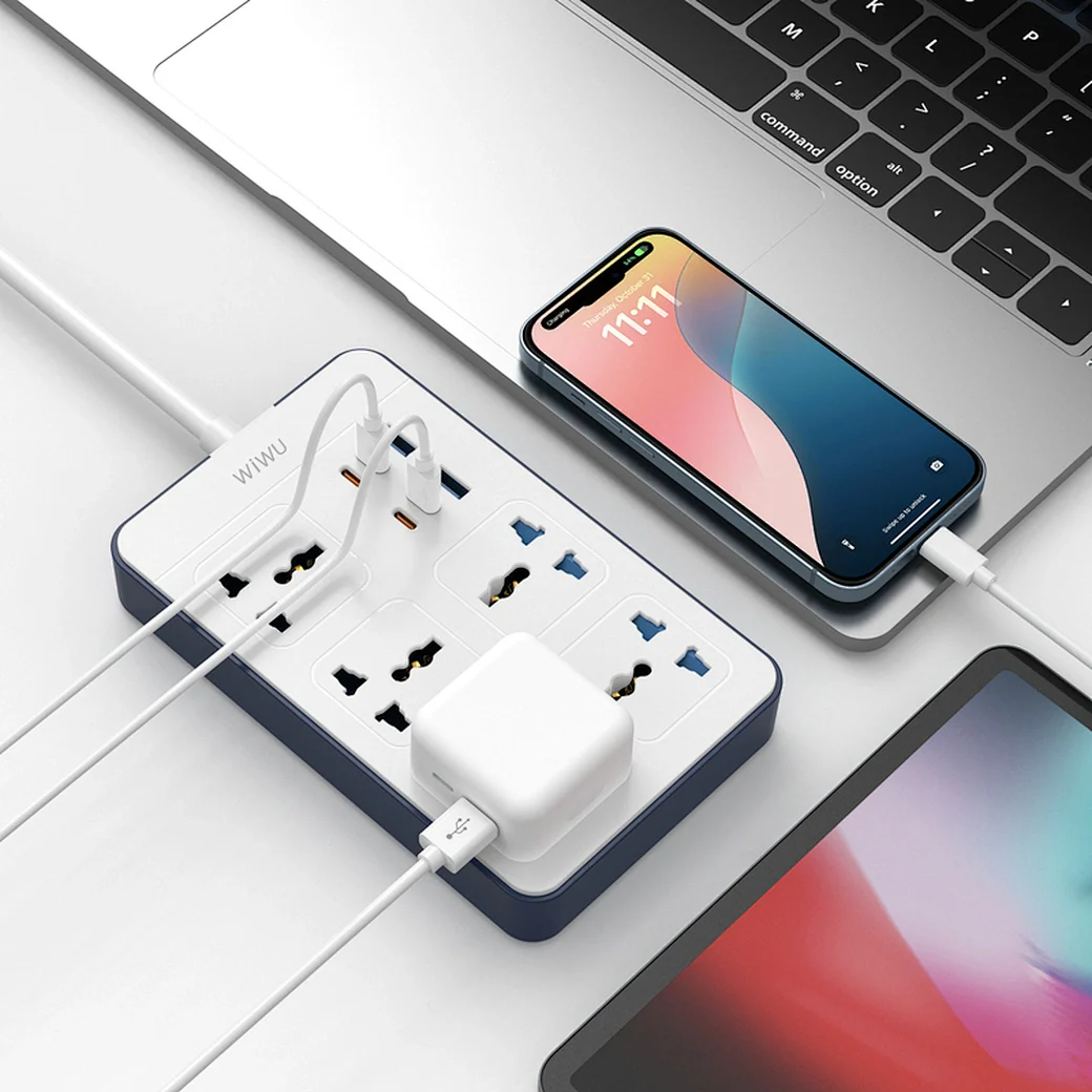 WIWU 11 IN 1 Power Strips CHARGING STATION 2500W - Image 3