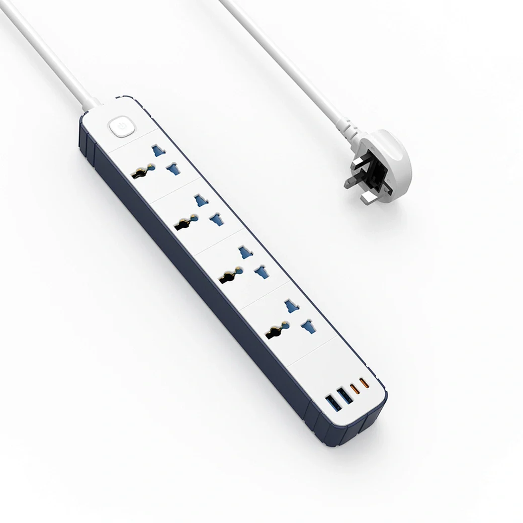 WIWU 8in1 20W GaN Power Strip 2C+2A+4AC - White - Image 6