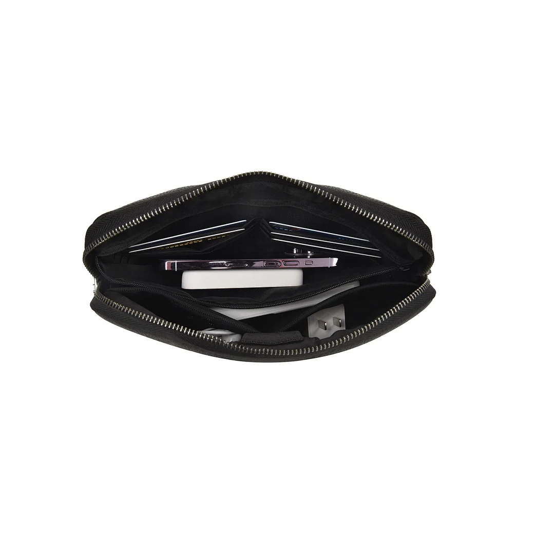 WIWU Alpha Anti-theft Clutch Bag - Black - Image 2