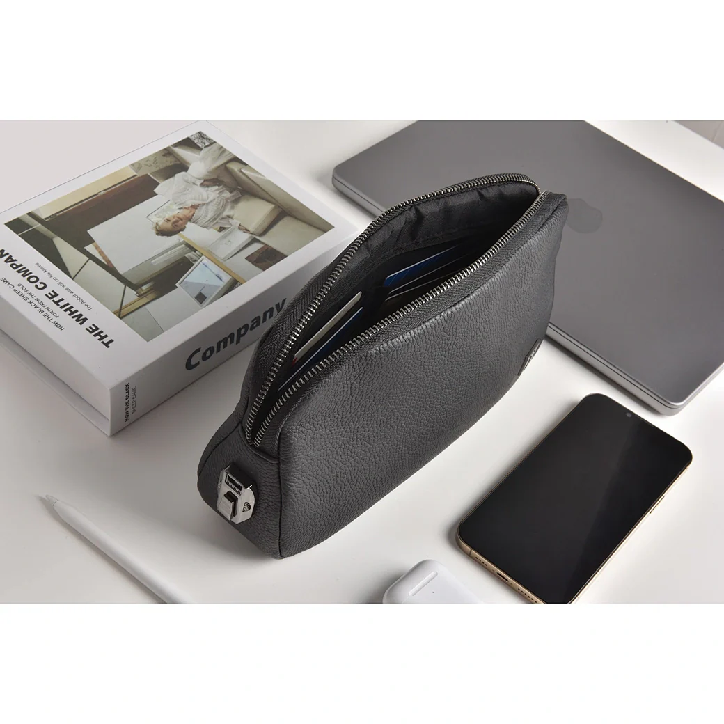 WIWU Alpha Anti-theft Clutch Bag - Black - Image 6