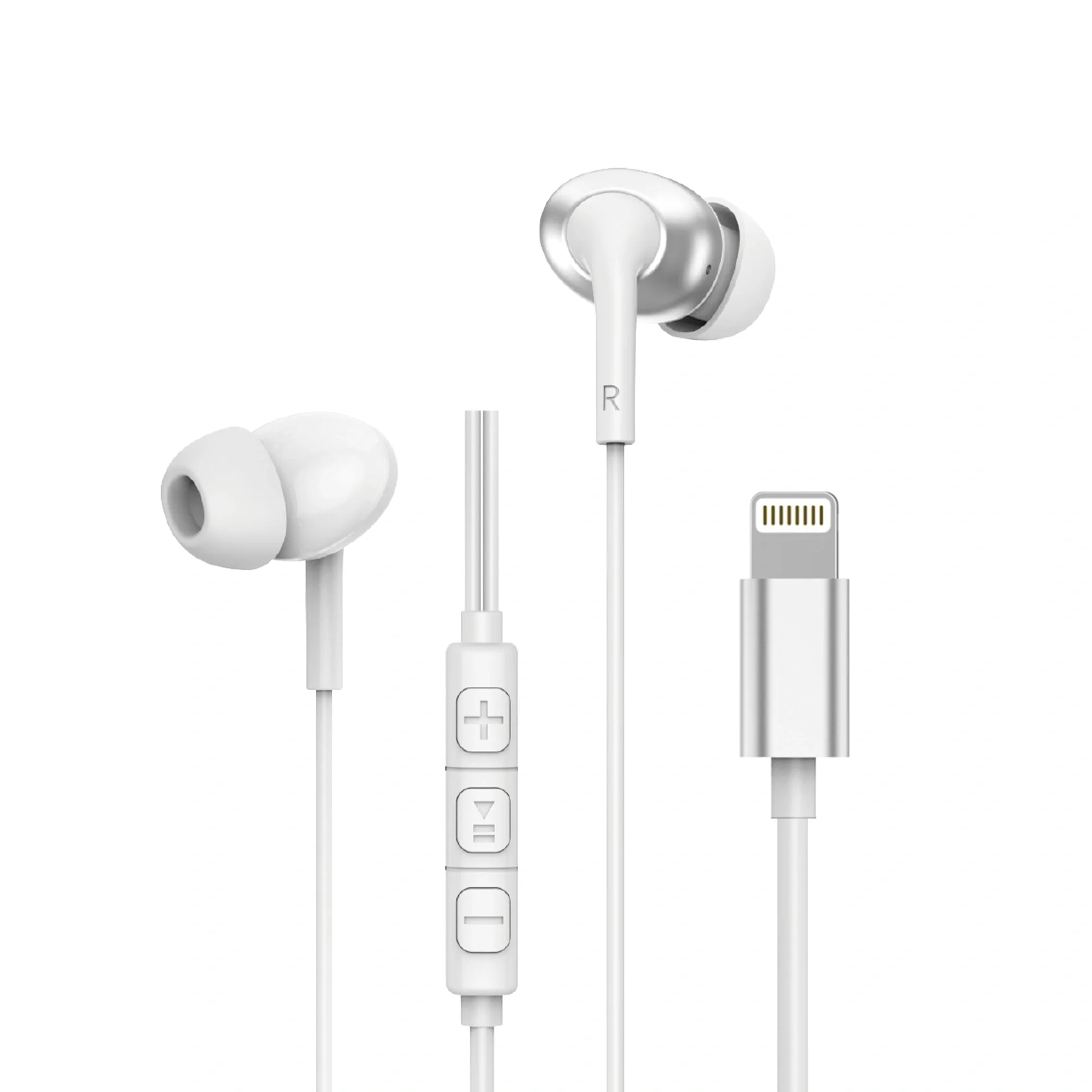 WIWU EARBUDS 1.2M HF SOUND LIGHTINING - WHITE - Image 2