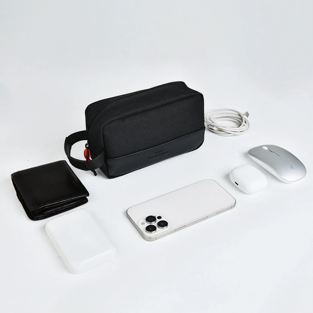 WIWU Essen Travel Organizer Pouch – Compact & Water-Resistant - Black - Image 7