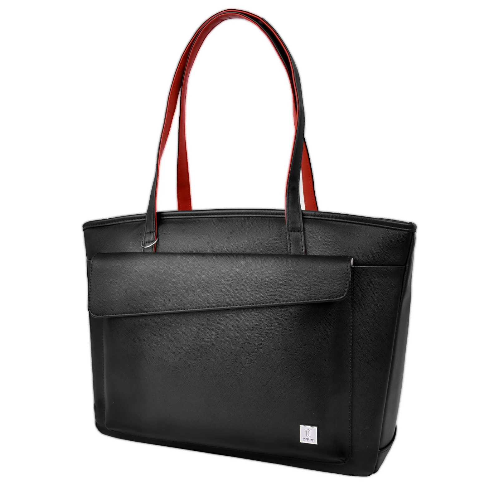 WIWU Pura Leather Tote Bag - Black - Image 2