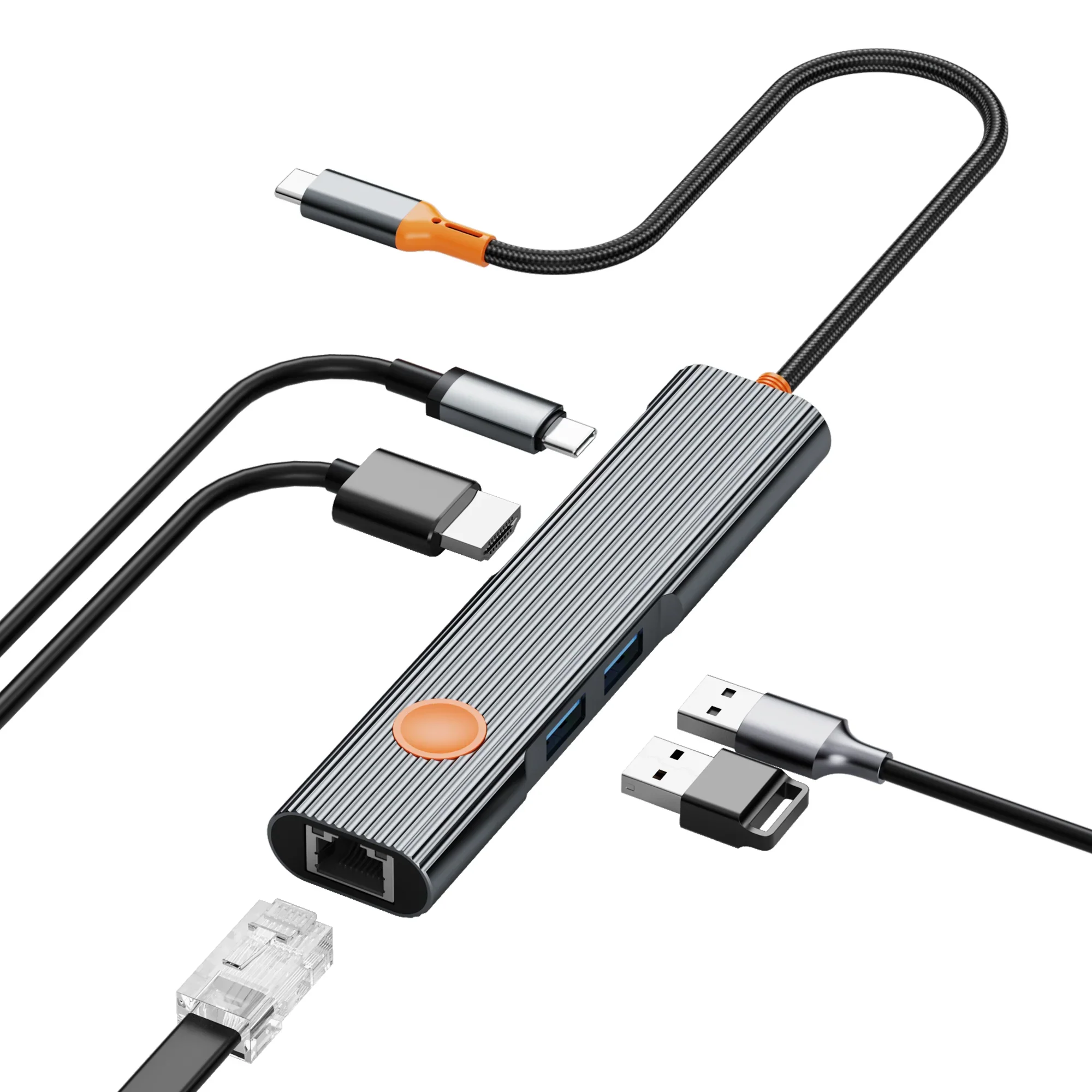 WIWU Wi-HB005 Travelling 5in1 USB-C Hub - Image 3
