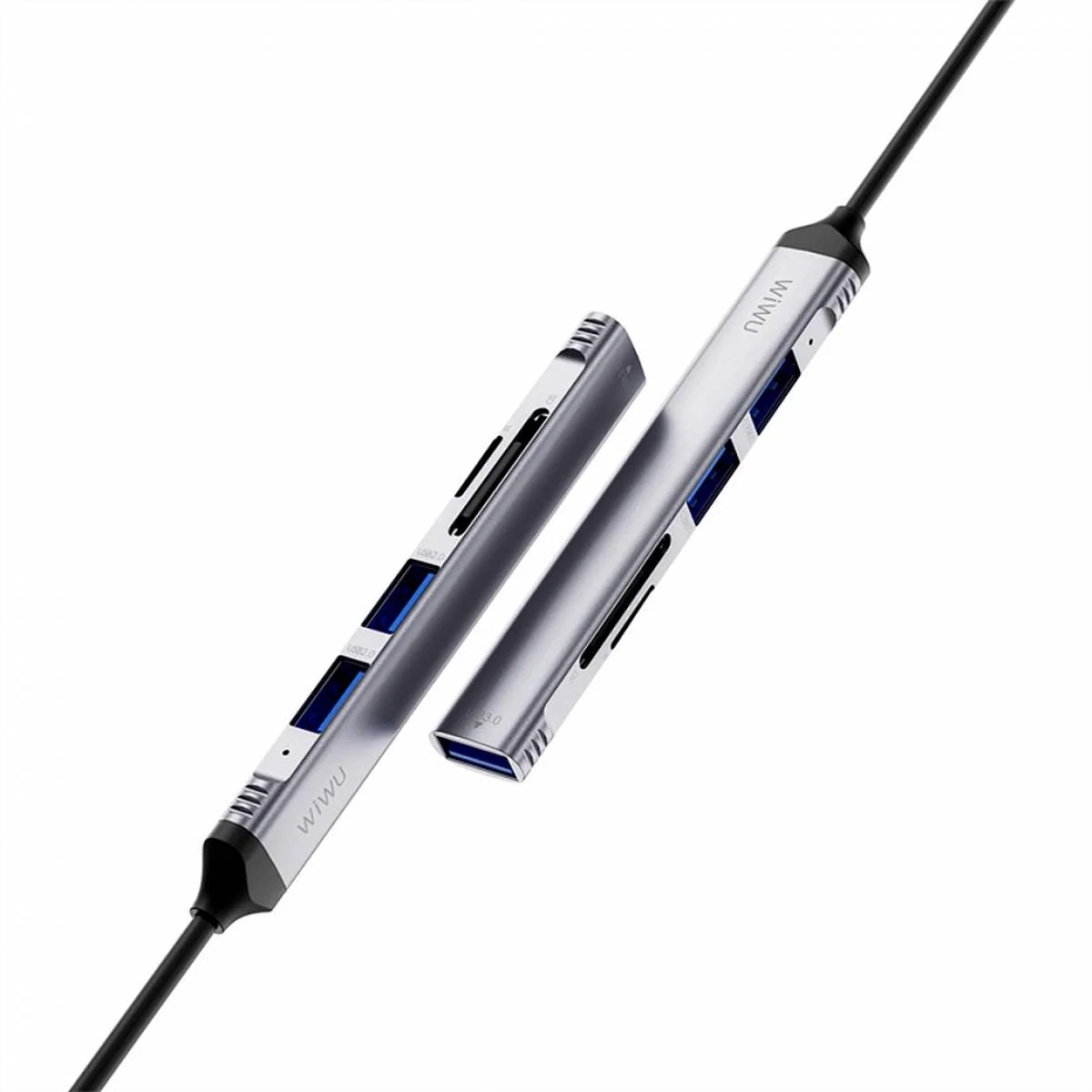 WIWU Wi-HB003 ZOLO 5 in 1 USB-C/USB-A HUB - Image 6