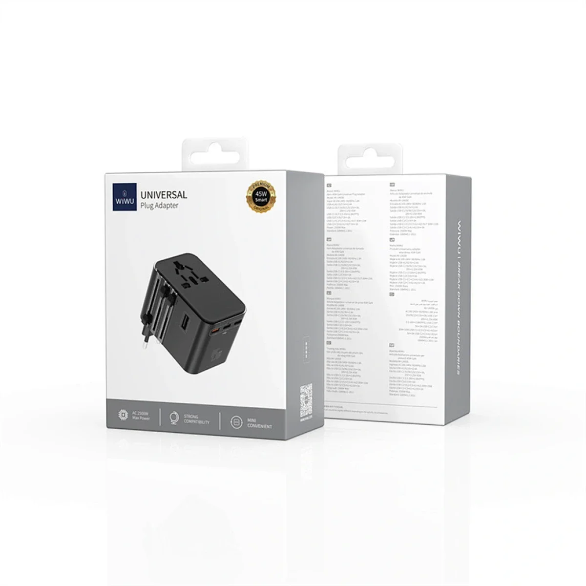 WIWU Wi-UA006 45W GaN Universal Plug Adapter 2C+2*USB - Image 6