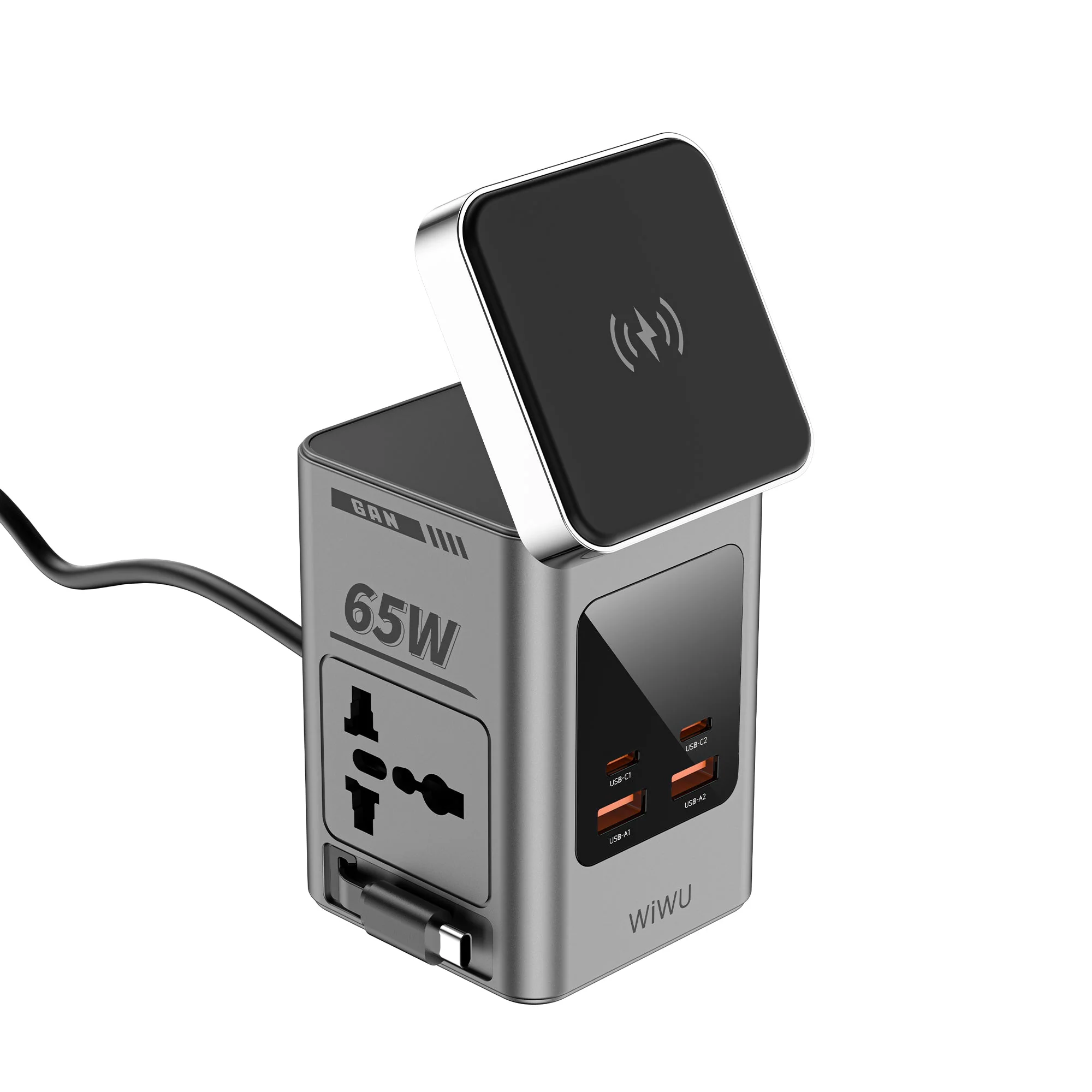 WIWU Wi-W040 8in1 Desktop Power Station  EU Plug - Image 4