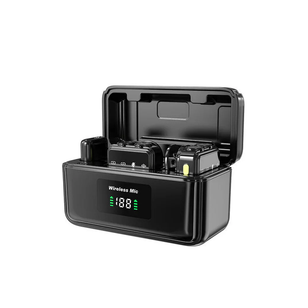 WIWU Wi-WM005 Duo Wireless Microphone ANC - Black - Image 3