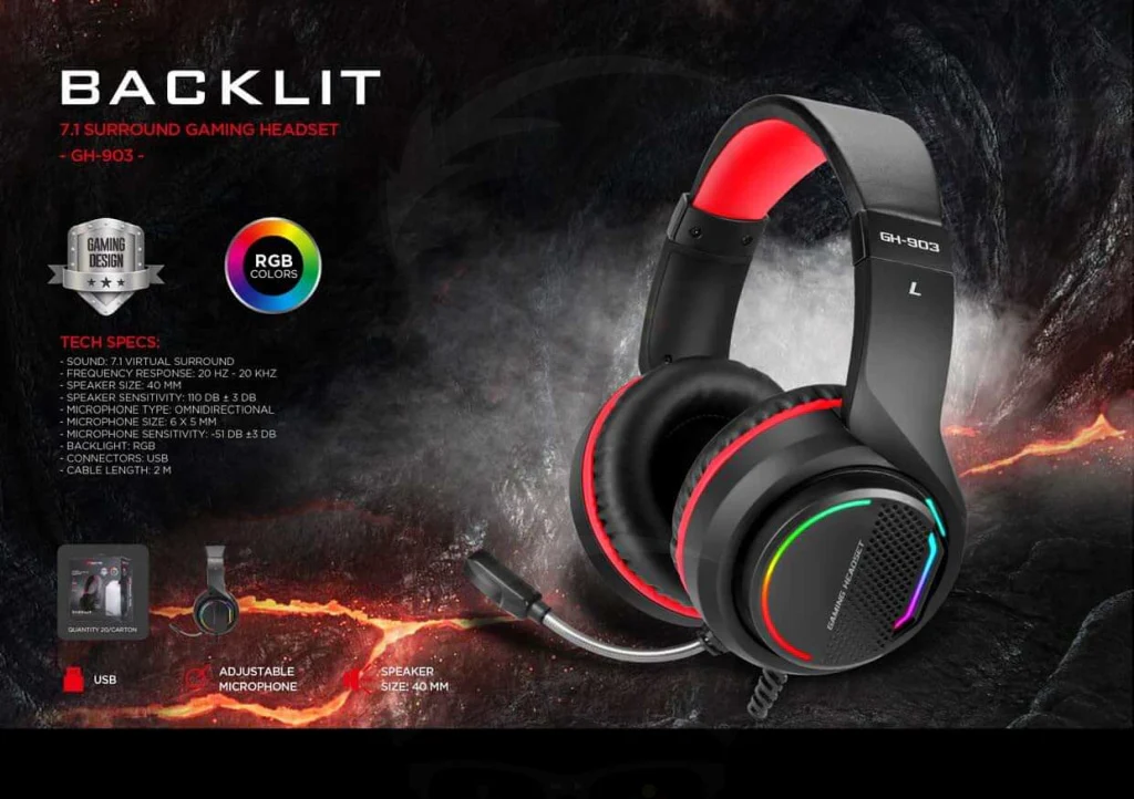 XTRIKE ME GH-903 GAMING HEADSET 7.1 - Image 2