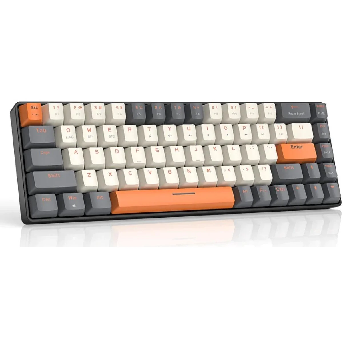ZIYOULANG K68 Wireless 68 Keys Mechanical Gaming Keyboard,